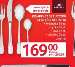 Selgros Gerlach Komplet sztućców Celestia oferta