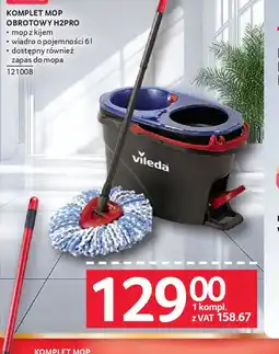 Selgros Vileda Komplet mop obrotowy H2PRO oferta