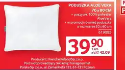 Selgros Poduszka Aloe Vera oferta