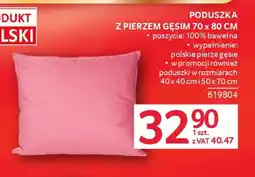 Selgros Poduszka z pierzem gęsim oferta