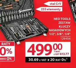 Selgros Neo Tools zestaw kluczy nasadowych oferta