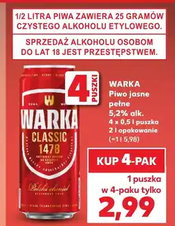 Kaufland Piwo Warka oferta