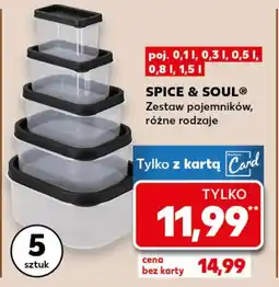 Kaufland Zestaw pojemników Spice&Soul oferta