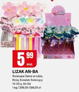 Chorten Lizak an-ba świecące serce w tubie, róża, kwiatek świecący oferta
