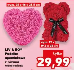 Kaufland LIV & BO Pudełko upominkowe z różami oferta