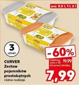 Kaufland CURVER Zestaw pojemników prostokątnych oferta