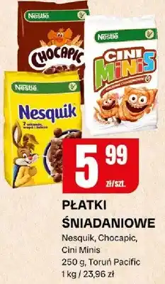 Chorten Płatki śniadaniowe nesquik, chocapic, cini minis oferta