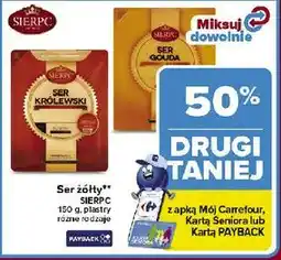 Carrefour Market Ser żółty SIERPC 150g plastry oferta