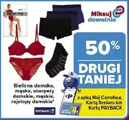 Carrefour Market Bielizna na damska, męska, skarpetki damskie, męskie, rajstopy damskie oferta