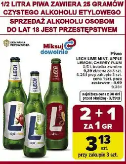 Carrefour Market Piwo LECH LIME, MINT, APPLE LEMON, CHERRY MINT oferta