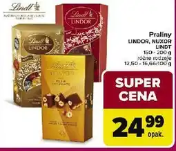Carrefour Market Praliny LINDOR, NUXOR LINDT oferta