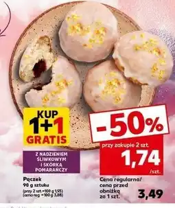 Kaufland Pączek z nadzieniem śliwkowym i skórką pomarańczy oferta