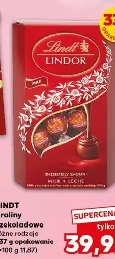 Kaufland LINDT Praliny czekoladowe różne rodzaje 337g opakowanie oferta