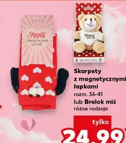 Kaufland Skarpety z magnetycznymi łapkami lub Brelok miś oferta