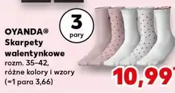 Kaufland OYANDA Walentynkowe skarpety oferta