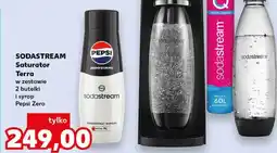 Kaufland SODASTREAM Saturator Terra w zestawie z 2 butelkami i syropem Pepsi Zero oferta