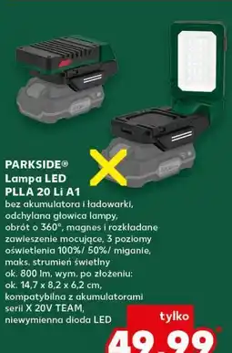 Kaufland PARKSIDE Lampa LED PLLA 20 Li A1 oferta