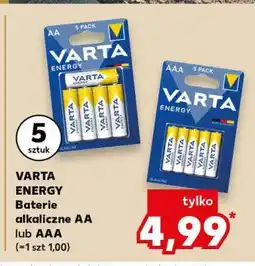Kaufland VARTA ENERGY Baterie alkaliczne AA lub AAA (5-pack) oferta