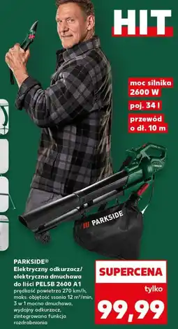 Kaufland PARKSIDE Elektryczny odkurzacz/elektryczna dmuchawa do liści PELSB 2600 A1 oferta