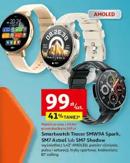 Auchan Smartwatch sm7 shadow Tracer oferta