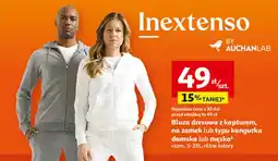 Auchan Bluza damska z kapturem kangurka rozm. s-3xl Inextenso By Auchan oferta