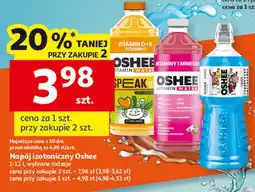Auchan Napój izotoniczny wieloowocowy Oshee oferta