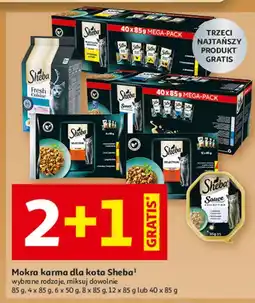 Auchan Karma dla kota drobiowe smaki Sheba Selection oferta