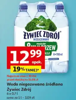 Auchan Woda niegazowana Żywiec Zdrój oferta