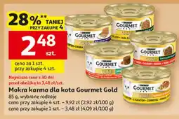 Auchan Karma dla kota mus z kurczakiem Purina Gourmet Gold oferta