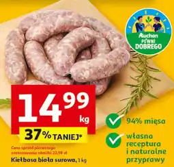Auchan Kiełbasa biała surowa Auchan Pewni Dobrego oferta