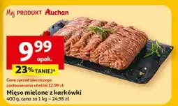 Auchan Mięso mielone z karkówki wieprzowej Auchan Różnorodne (Logo Czerwone) oferta