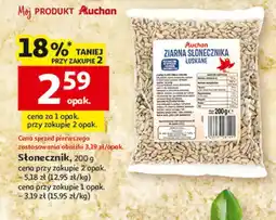 Auchan Ziarno słonecznika łuskane Auchan oferta