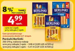 Auchan Parówki z serem Morliny Berlinki oferta