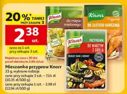 Auchan Przyprawa do złotego kurczaka Knorr oferta