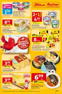 Auchan Twaróg delikatny ze szczypiorkiem President oferta