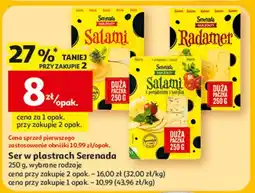 Auchan Ser salami z pomidorami i bazylią Serenada Salami oferta