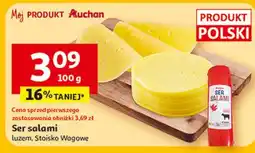 Auchan Ser salami Auchan Różnorodne (Logo Czerwone) oferta