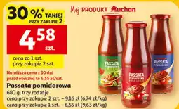 Auchan Passata pomidorowa rustica Auchan Różnorodne (Logo Czerwone) oferta