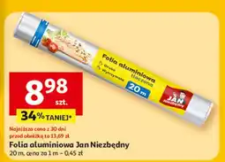 Auchan Folia aluminiowa 20 m Jan Niezbędny oferta