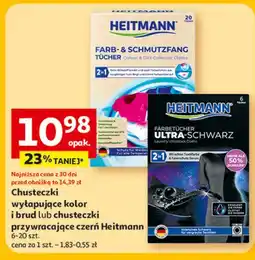 Auchan Chusteczki wyłapujące kolor i brud Heitmann oferta