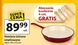 Auchan Patelnia emaliowana 24 cm oferta