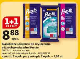 Auchan Ściereczki do różnych powierzchni Presto Clean oferta