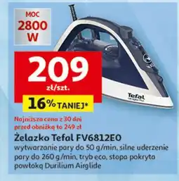 Auchan Żelazko ultragliss fv 6812 Tefal oferta