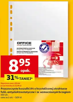 Auchan Koszulki krystaliczne a4 Office Products oferta