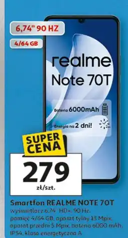 Auchan Smartfon note 70t Realme oferta