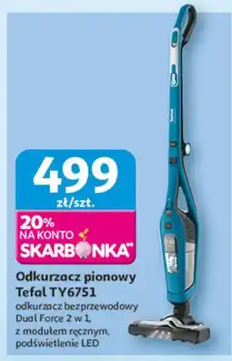 Auchan Odkurzacz pionowy ty6751 Tefal oferta