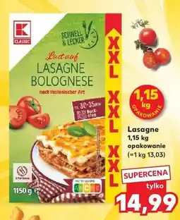 Kaufland Lasagne Bolognese oferta