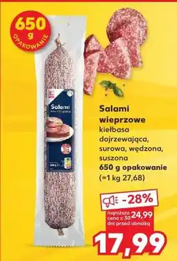 Kaufland Salami wieprzowe oferta