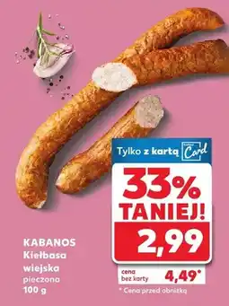 Kaufland Kiełbasa wiejska pieczona oferta
