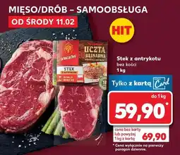 Kaufland Stek z antrykotu bez kości oferta